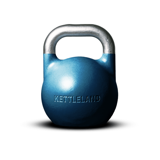 Kettlebell de Competición Profesional Kettleland– Acero Sólido – Peso 12 kg Kettleland - Material Oficial Mundiales IKMF - Kettleland Mallorca