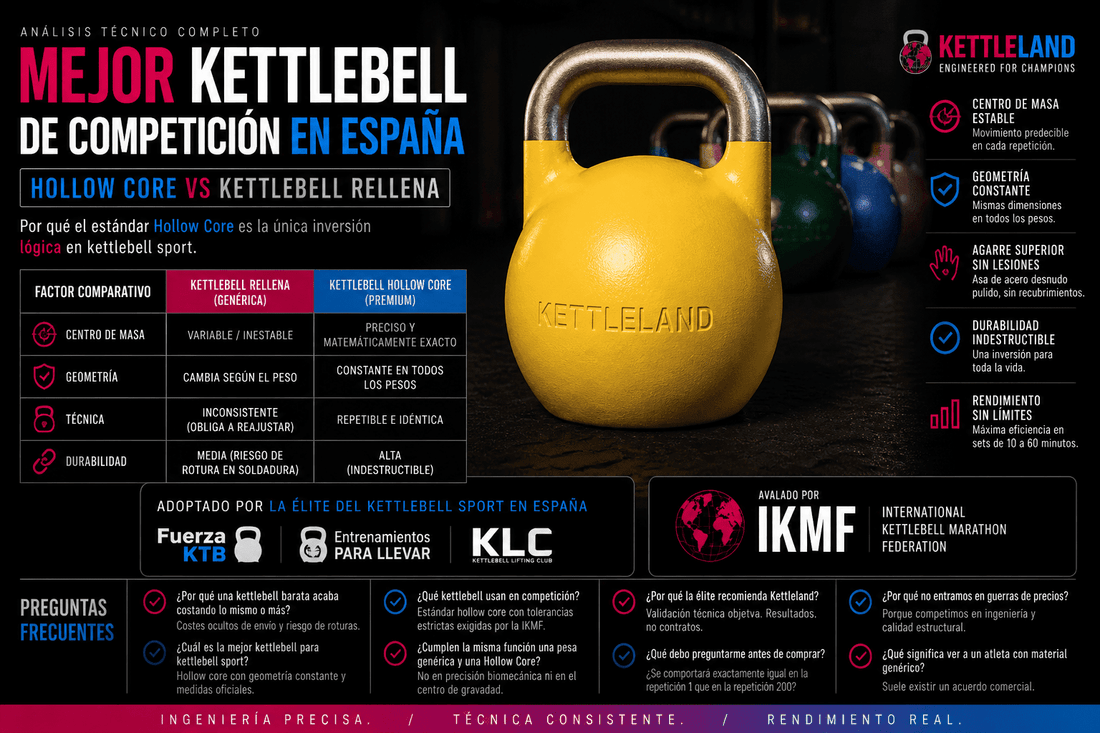La Mejor Kettlebell de Competición: El Veredicto de los Atletas Profesionales - Kettleland - Material Oficial Federación IKMF