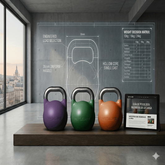 Qué Peso de Kettlebell Comprar: Guía Técnica y Matriz 2026 | Kettleland - Kettleland