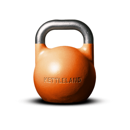Kettlebell de Competición Profesional Kettleland – Acero Sólido – Peso 28 kg Kettleland - Material Oficial Mundiales IKMF - Kettleland Mallorca