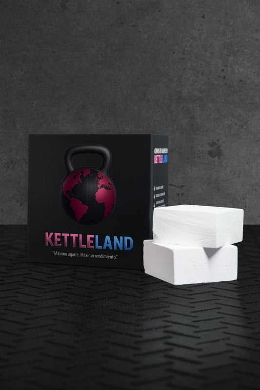 Magnesio en bloques para gimnasio y crossfit | Tiza profesional kettleland Kettleland - Material Oficial Mundiales IKMF - Kettleland Mallorca