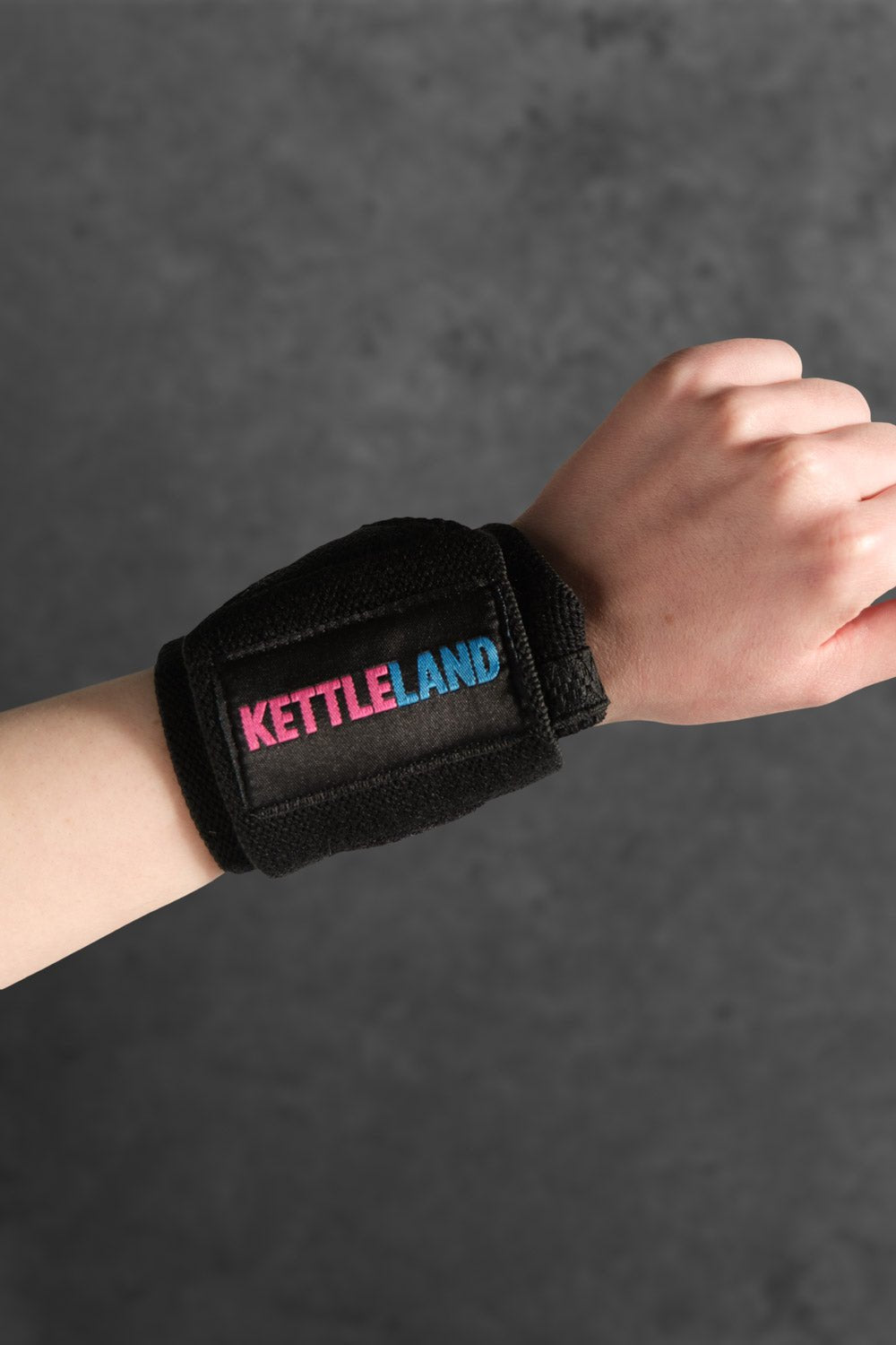 Muñequeras elásticas con velcro para CrossFit, halterofilia y powerlifting (par) Kettleland - Material Oficial Mundiales IKMF - Kettleland Mallorca
