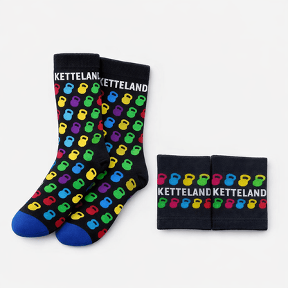 Pack Kettleland - Calcetines(1) + (3)Muñequeras Kettleland - Material Oficial Mundiales IKMF - Kettleland Mallorca